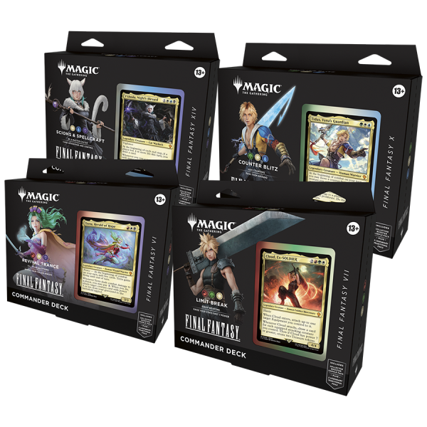 Magic the Gathering: Final Fantasy - Commander Deck Display (4)