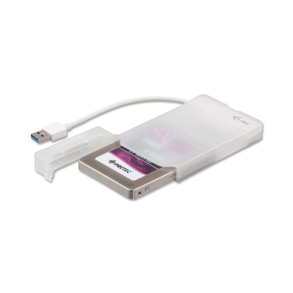 Obudowa USB 3.0 dysku 2,5&quot; i-tec MySafe USB Type-A 3.2 Gen 1 (3.1 Gen 1) 5 Gbit/s Biała