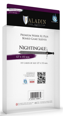  Paladin Sleeves - Nightingale Premium Wider XL PLUS 127x153mm (55 Sleeves)