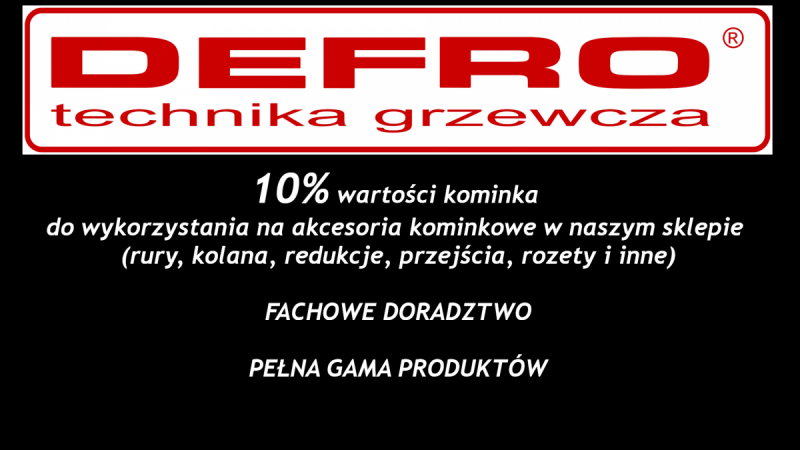 KOMINKI POWIETRZNE &quot;DEFRO&quot;