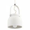 LAMPA WISZĄCA BIAŁA METALOWA INDUSTRIALNA DO KUCHNI NAD STÓŁ 20CM ARGON LOGAN 8280