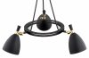 ŻYRANDOL LAMPA WISZĄCA CZARNO ZŁOTA NOWOCZESNA REGULOWANE KLOSZE DO SALONU SYPIALNI KUCHNI ARGON CHARLOTTE 6149