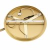 LAMPA WISZĄCA ZŁOTA NA KOLE MOSIĄDZ SZCZOTKOWANY KLOSZE KULE SZKLANE ALA MARMUR W STYLU GLAMOUR DO SALONU SYPIALNI KUCHNI JADALNI ARGON ARUBA 6299