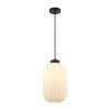 ITALUX LINDO PND-52636-1-BK LAMPA WISZĄCA CZARNA BIAŁA SZKLANA