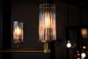 LAMPA WISZĄCA DUŻY ŻYRANDOL ZŁOTY DO SALONU MOSIĄDZ SZCZOTKOWANY W STYLU GLAMOUR ELEGANCKI NOWOCZESNY SZKLANE KLOSZE ARGON HAMPTON 2177