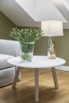 LAMPKA LAMPA STOŁOWA NOCNA SZKLANA ZE SREBRNYM ABAŻUREM BURSZTYNOWA MIODOWA PODSTAWA GLAMOUR NOWOCZESNA DO SALONU SYPIALNI ARGON LILLE 3840