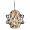 Milagro ML0400 Crown Żyrandol kryształowy glamour w kolorze chrom z kryształkami