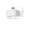 Lampa podsufitowa NAPOLI WHITE/CHROME 1xE27