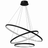 MILAGRO Lampa wisząca ROTONDA BLACK 93W LED