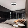 MILAGRO Plafoniera LED ARIA BLACK 38W z wentylatorem