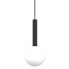 LAMPA WISZĄCA CZARNA KULA BIAŁA 10CM NAD STÓŁ BAR WYSPĘ DO KUCHNI JADALNI MILAGRO PLAY BLACK MLP0970