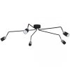 MILAGRO Lampa sufitowa JOKER BLACK 5xGU10