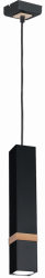 MILAGRO Lampa wisząca VIDAR BLACK 1xGU10