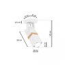 MILAGRO Kinkiet VIDAR WHITE 1xGU10