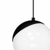 MILAGRO SFERA BLACK MLP5739 LAMPA WISZĄCA CZARNA KLOSZ KULA BIAŁA