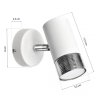 Kinkiet DANI WHITE/CHROME 1xGU10
