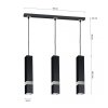MILAGRO Lampa wisząca VIDAR BLACK/CHROME 3xGU10