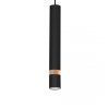 MILAGRO Lampa wisząca JOKER BLACK/WOOD 1xGU10