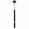 MILAGRO Lampa wisząca MONZA BLACK / GOLD 1xG9 8W