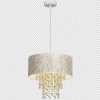 MILAGRO Lampa wisząca ALMERIA WHITE/GOLD 1xE27