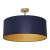 MILAGRO Lampa sufitowa BEN NAVY BLUE/GOLD 3xE27