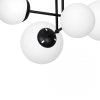 MILAGRO LAMPA SUFITOWA MLP6527 LIMA BLACK CZARNA KLOSZE KULE BIAŁE