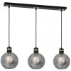 MILAGRO MLP6531 OMEGA BLACK LAMPA WISZĄCA CZARNO ZŁOTA GRAFITOWE KLOSZE KULE