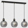 MILAGRO MLP6531 OMEGA BLACK LAMPA WISZĄCA CZARNO ZŁOTA GRAFITOWE KLOSZE KULE