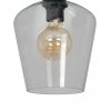 MILAGRO MLP6602 SANTIAGO CLEAR LAMPA SUFITOWA CZARNA KLOSZ PRZEŹROCZYSTY