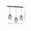MILAGRO MLP6608 SANTIAGO CLEAR LAMPA WISZĄCA CZARNA KLOSZE PRZEŹROCZYSTE 