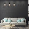 MILAGRO Lampa wisząca BASKET BLACK 3xE27