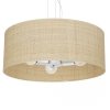 MILAGRO Lampa wisząca MARSHALL WHITE / RATTAN 3xE27
