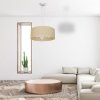 MILAGRO Lampa wisząca MARSHALL WHITE / RATTAN 3xE27