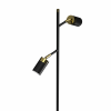 MILAGRO Lampa podłogowa JOKER BLACK/GOLD 1xGU10