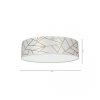Lampa sufitowa ZIGGY WHITE White/Gold 3xE27