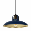 MILAGRO Lampa wisząca FELIX NAVY BLUE/GOLD 1xE27