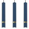 MILAGRO Lampa wisząca JOKER NAVY BLUE/GOLD 3xGU10
