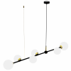 MILAGRO MLP7846 POP LAMPA WISZĄCA NAD STÓŁ CZARNO ZŁOTA KULE BIAŁE 