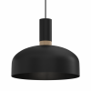 Lampa wisząca MALMO BLACK/WOOD 1xE27