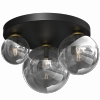 MILAGRO MLP8417 REFLEX PLAFON CZARNY KULE SREBRNE LAMPA SUFITOWA 
