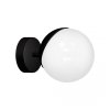 MILAGRO KINKIET MLP8854 SFERA BLACK KINKIET CZARNY BIAŁA KULA KLOSZ MLECZNY
