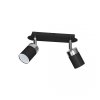 MILAGRO Lampa sufitowa JOKER BLACK 2xGU10