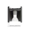 Plafon INEZ biały walec aluminium nowoczesna lampa z liniowym prześwitem sufitowa G9 LED SOLLUX LIGHTING