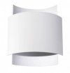 Kinkiet IMPACT biały stalowa lampa ścienna minimalistyczna świeci górą i dołem G9 LED SOLLUX LIGHTING
