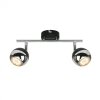 ZUMA LINE GU16016-2TU-BK GASTER LAMPA SUFITOWA SPOT KULE CZARNE CHROM