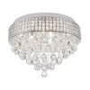 PLAFON KRYSZTAŁOWY Z KRYSZTAŁKAMI W STYLU GLAMOUR DO SALONU SYPIALNI CHROM ZUMA LINE CAPRI 19027-L