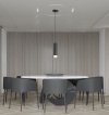 REALITY INA 340801-30 LAMPA WISZĄCA CZARNA LED TUBA NAD STÓŁ BAR WYSPĘ