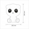 GOLDLUX POLUX MIŚ PANDA 307651 LAMPKA NOCNA DO SPANIA MIŚ DLA DZIEWCZYNKI NA PREZENT DO POKOJU