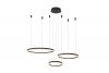 AZZARDO AZ4972 HALO PENDANT 80 LAMPA WISZĄCA KOŁA RINGI CZARNE 80CM STEROWANA PILOTEM