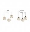 Lampa 3-płomienna LOFT  - SPIDER MONA 2180/3 LIGHT HOME